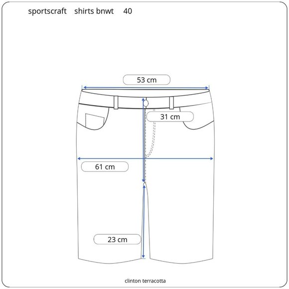 SPORTSCRAFT men's 'clinton' chino shorts size 102 / 40 terracotta BNWt $99.95 - Picture 7 of 10